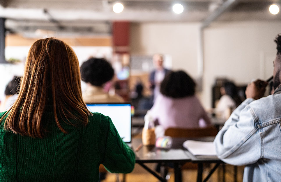 Students listening to lecture
